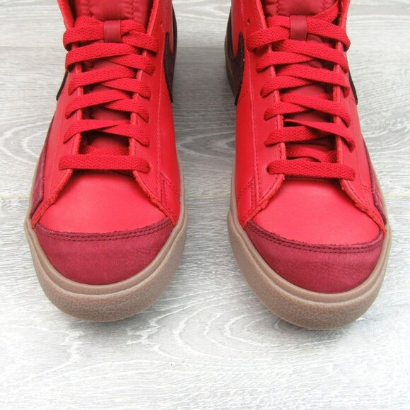 Nike Blazer Mid '77 Vintage Skate Shoes Mens Size 10 Red Burgundy NEW - Picture 5 of 13